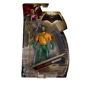 DC Comics Batman V Superman Dawn of Justice Battle-Ready Aquaman Action Figure